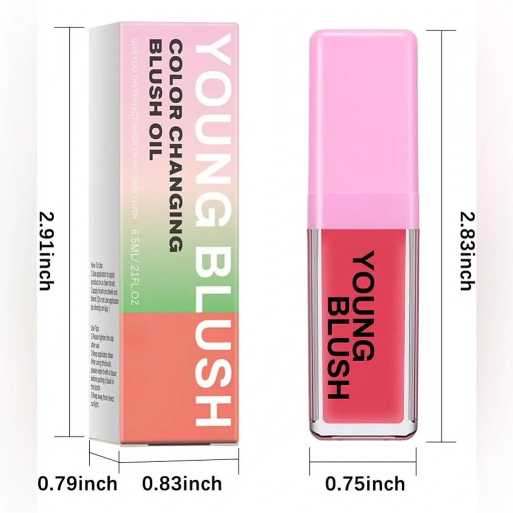 Erinde Tinted Liquid Blush Oil, Blendable, Hydrating & Lightweight Formula